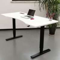 Height adjustable  gas spring  double leg pneumatic desk