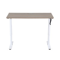 sit to stand height adjustable office desk frame by manual crank Chinese lifting desk mechanism