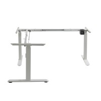 L-shaped 90 degree Angle Electric Standing Desk One Motor Height Adjustable Computer Desk