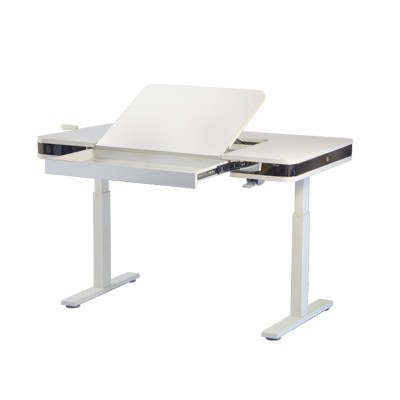 New Style Office Furniture Manual Adjustable Height Desk With Hand Crank For Children Study